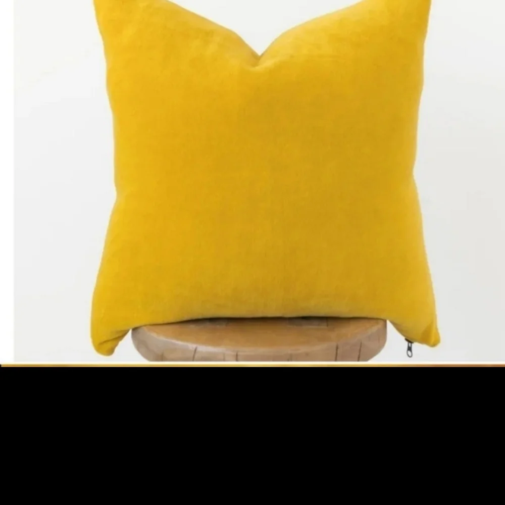 2 Woven Nook velvet / Fall pillow cover camel brown  yellow